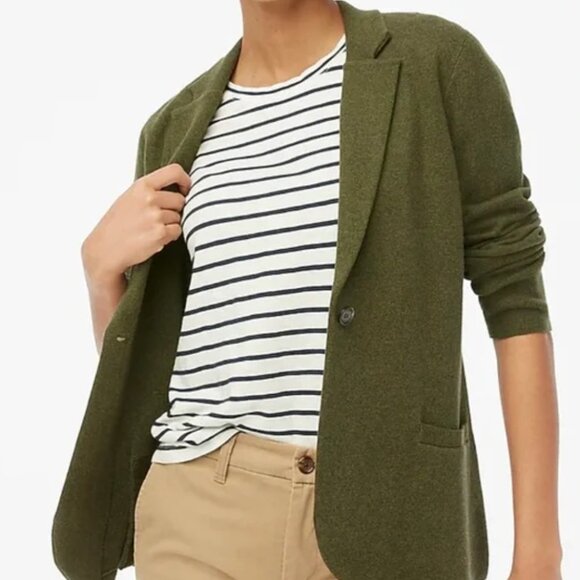 J. Crew schoolboy sweater blazer color: Heather Loden, Size XS - Picture 1 of 5